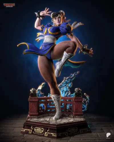 Figure colecionável Chun Li-Street Fighter escala 1:6