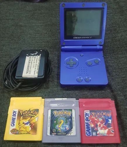 Game boy advance SP azul