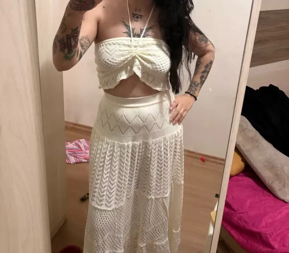 Conjunto farm de crochê branco (raríssimo) M