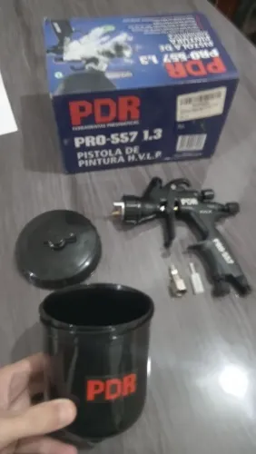Pistola Pintura Pneumática Gravidade PRD PRO-557 bico 1.3 (H.V.L.P) (PRODUTO NOVO)