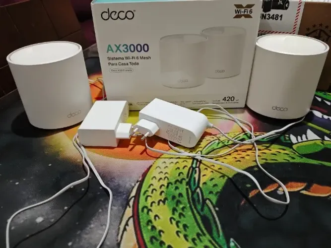 Roteador TP-Link Deco X50 Wifi 6 - Kit com 2 unidades - 2 meses de uso -Tem Nota fiscasl