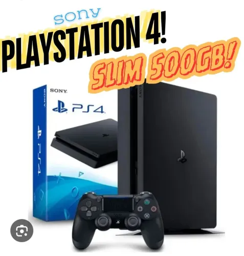 PlayStation 4 com 2 controles originais e jogos
