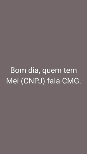 Qualquer coisa fala CMG 