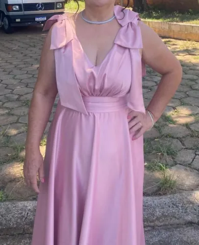 Vestido de festa Nude G