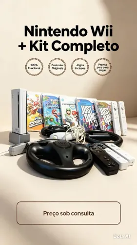 Nintendo Wii Completo - Ótimo Estado