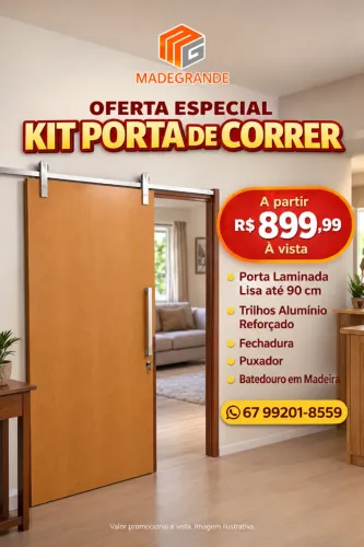 Kit Porta de Correr