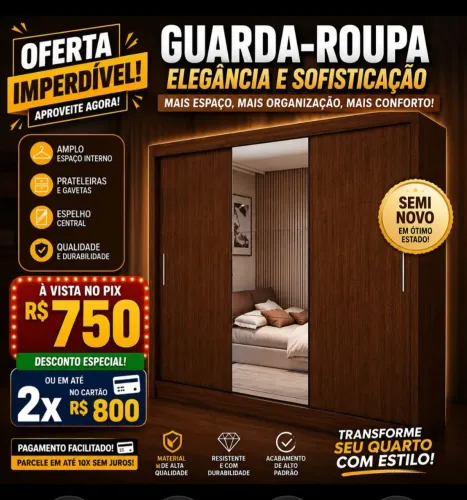 Vende se um guarda roupa.