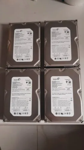 lote com 4 Unidades Hd Seagate Sata 500GB - 3.5 barracuda ES st3500630ns hd para uso em PC
