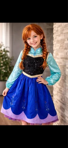 Fantasia da Anna do filme Frozen Disney 