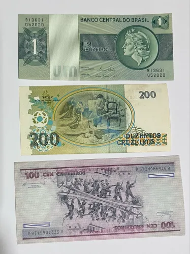Notas antigas para colecionador novinha.