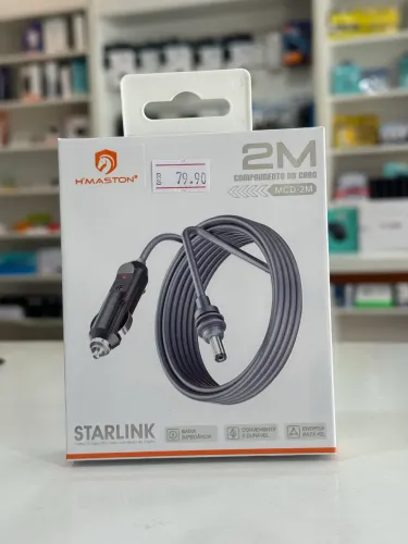 Cabo Adaptador Starlink 2m Isqueiro