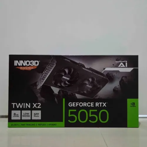 Placa de Vídeo INNO3D GeForce RTX 5050 Twin X2 8GB GDDR6 128-bit N50502-08D6-174071N-NAC