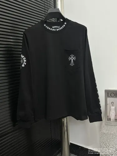 Camisa Chrome Hearts Manga Longa Preta