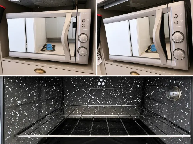 Forno Elétrico Mueller Sonetto Vidro Espelhado 44L Aço 220V