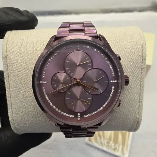 Relógio Michael Kors MK6523 Feminino Multifuncional Roxo 40mm Original