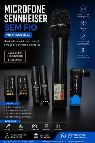 Microfone Sennheiser AVX 