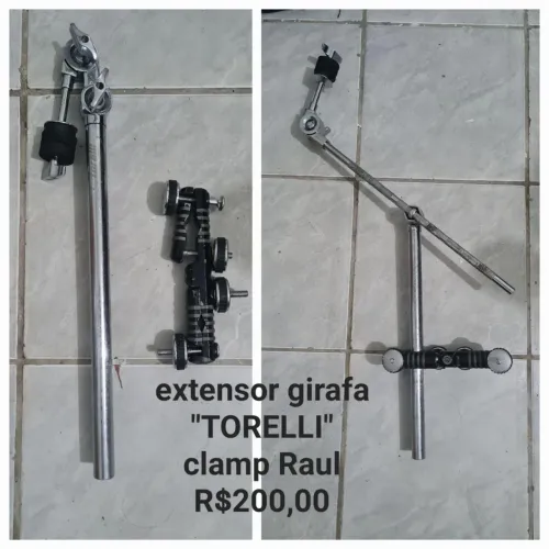 Extensor de prato Torelii e clamp Raul