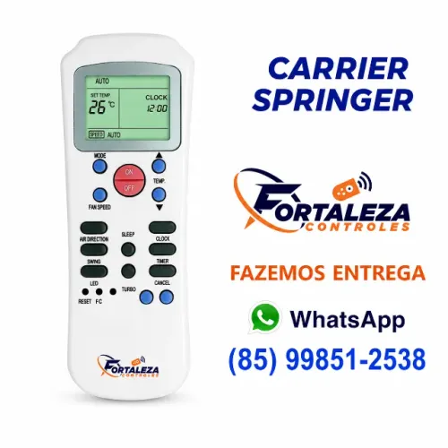 Controle Remoto Ar Condicionado Carrier Springer R14 A/ce - Fazemos Entrega Para Toda a Fo