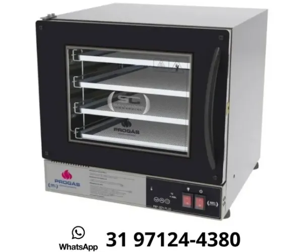 Forno Turbo 4 Esteiras Elétrico Progas