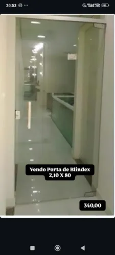 Porta blindex