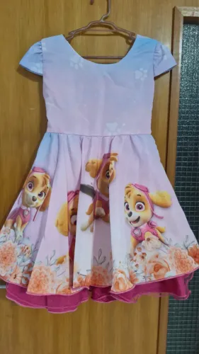 Vestido Skye patrulha canina