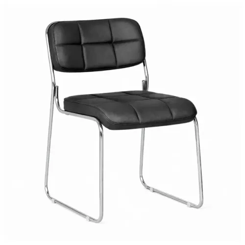 Cadeira Interlocutor Denver Estofada Preta Conforto Ergonômico Premium 30405
