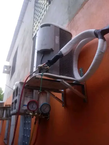 Reposição de gás split