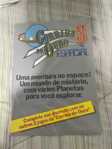 Jogo Corrida do Ouro número 3. Jogo dos anos 80 da Nestlé. Sem uso. Completo e Lacrado