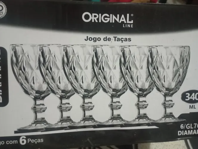 Jogo Taças de vidro com 6pc
