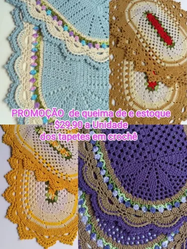 Peças em croche decoração