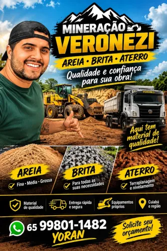 Areia & Brita & pedrisco & aterro