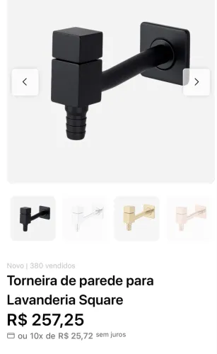 Torneira Square Preta 