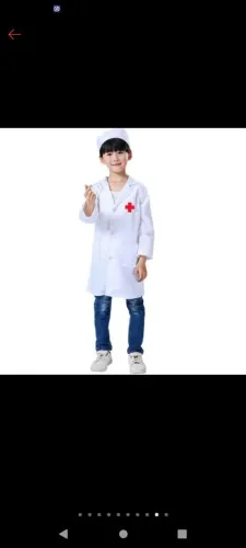 Roupa Fantasia Infantil de Médico/Enfermeiro