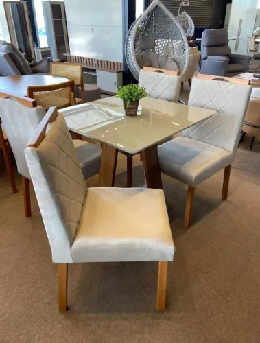 VENDO CONJUNTO DE MESA DE JANTAR NOVO DE FÁBRICA ENTREGAMOS PARA TODO DF E ENTORNO 