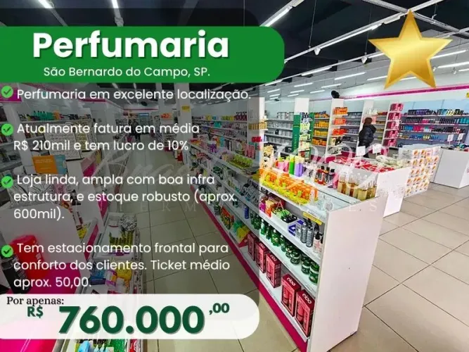 Perfumaria em São Bernardo do Campo, SP.  (Cod. 113721)