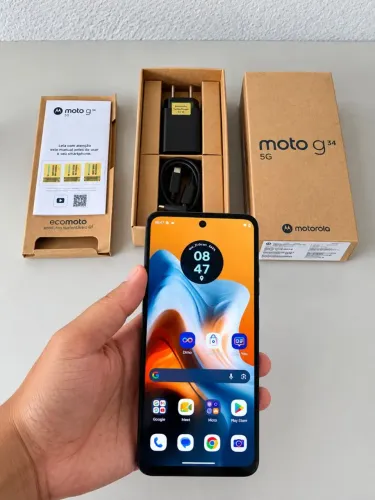 Motorola Moto G34 5G 128GB | Caixa + Carregador Original | Perfeito Estado