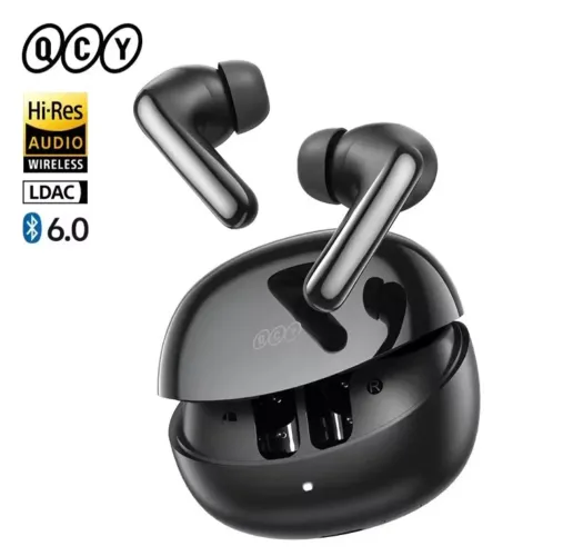 Fone de ouvido Bluetooth 6.0 QCY Melobuds N60 ANC