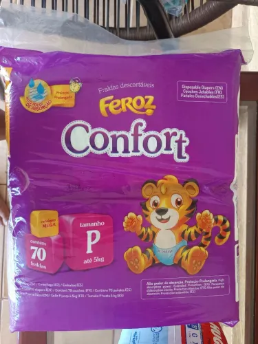 01 Pacote de Fralda Ferros confort P 70 un