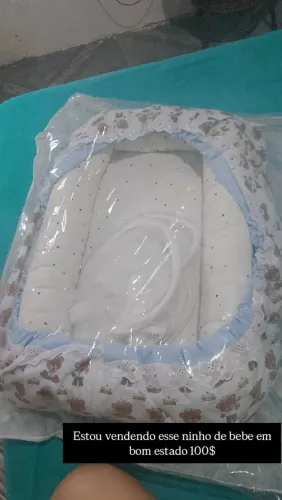 Ninho redutor com mosquiteiro de menino 