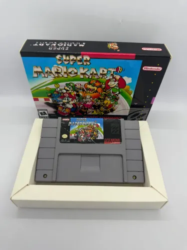 Cartucho Super Nintendo Super Mario Kart Original + Caixa Repro