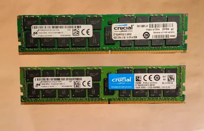 Crucial Micron RAM 32GB ECC 2x16 DDR4 2133mhz