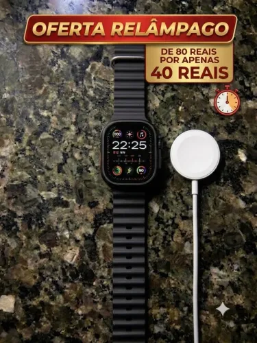 Smartwatch ultra usado bom o caso da venda so aq em nossa senhora de lourdes