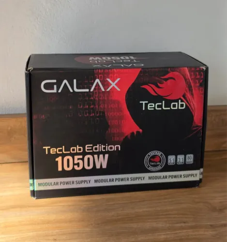 Fonte Galax TecLab Edition, TL 1050W, Platinum, ATX 3.1 -  Pouco uso  
