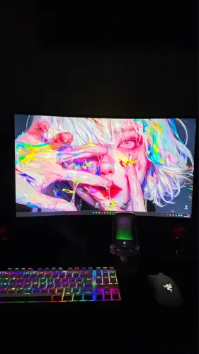Monitor tela curva, Full HD 1080p, 165hz