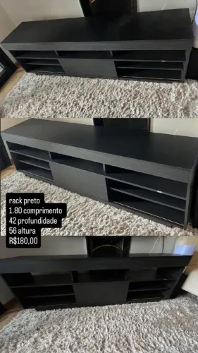 Rack para TV e sala
