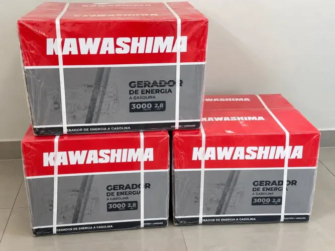 Gerador Kawashima GGN3100 3KVA 2,8KW Bivolt 127/220V Novo