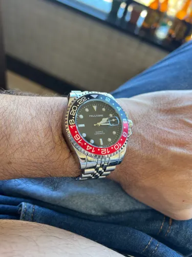 Relógio pallyjane gmt original modelo coca cola