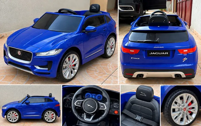 Carrinho Elétrico Infantil Jaguar F-PACE Azul - Luxo