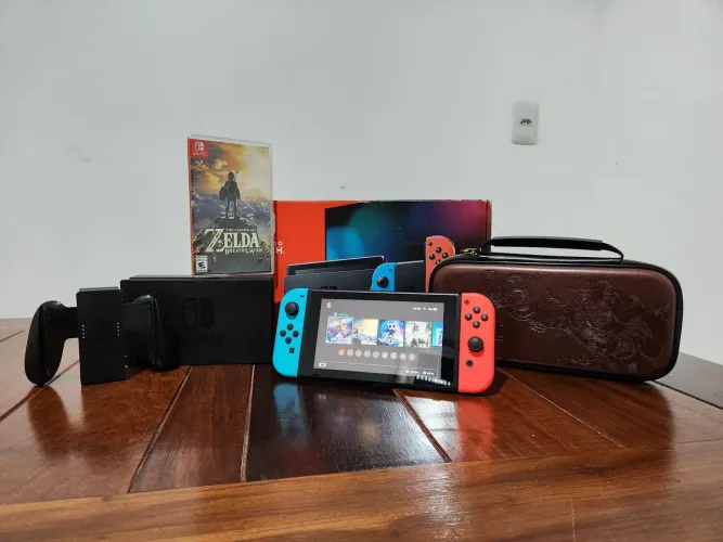 Nintendo Swith Completo + Zelda BOTW + bag oficial Nintendo