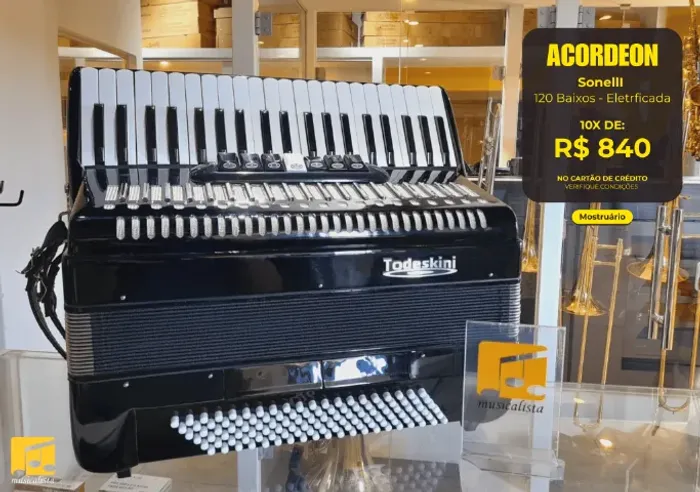 Acordeon 120 Baixos Todeskini - Mostruario